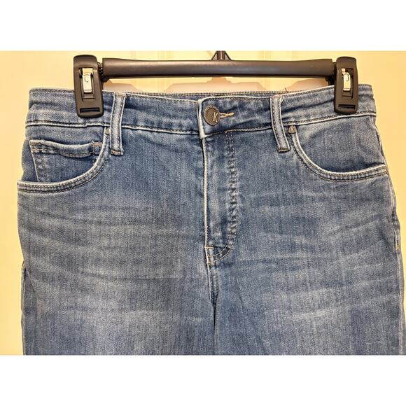 Kut From The Kloth Kelsey Fab AB Ankle Flare High Rise Jeans Womens 4 Blue Denim - Picture 4 of 6